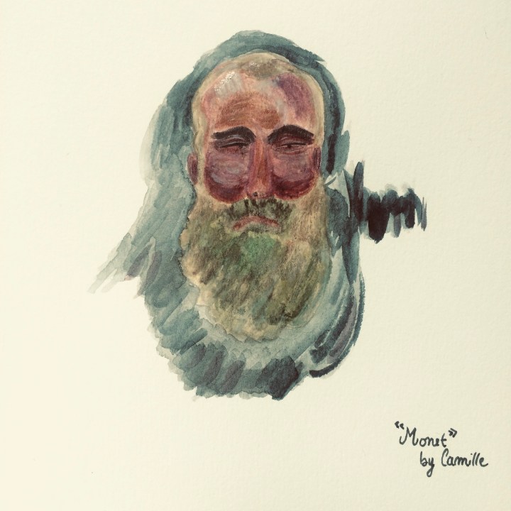 Aquarelle – Portrait&nbsp;Monet