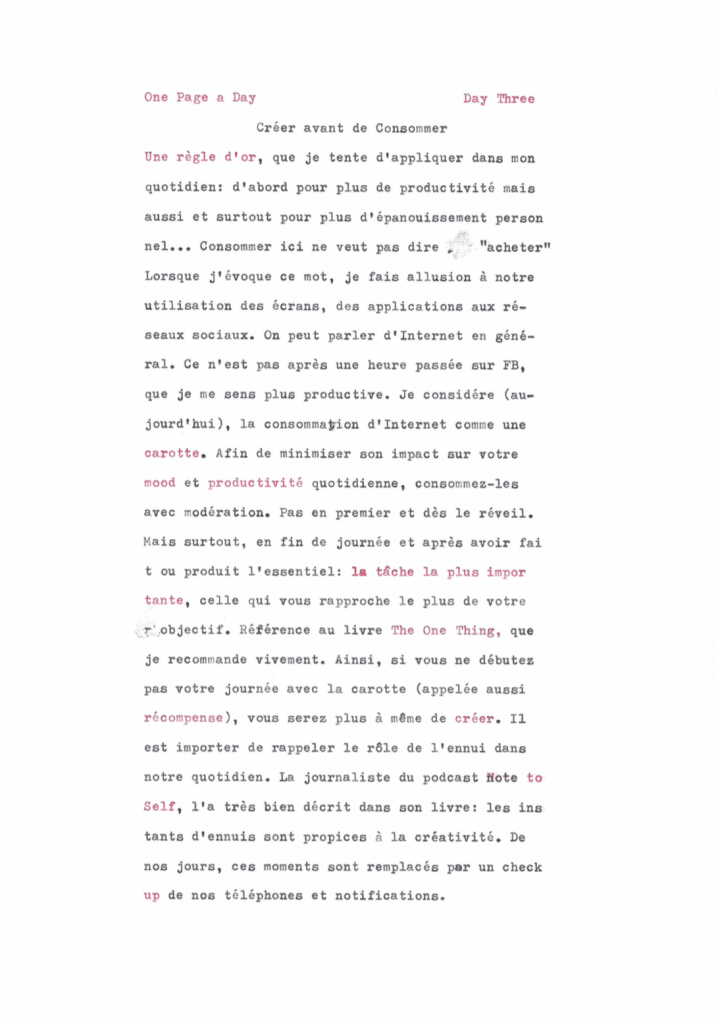 Day Four: Procrastination