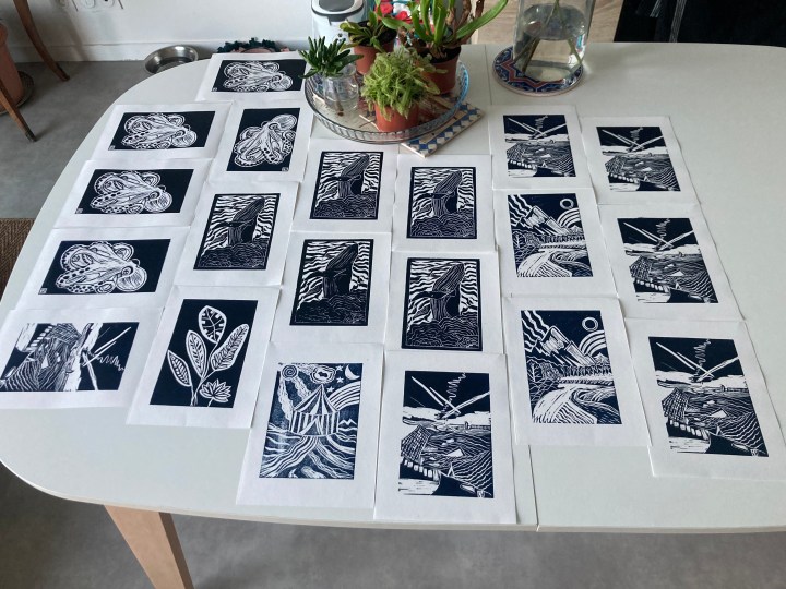Linogravure, mon activité méditative de&nbsp;l&rsquo;été